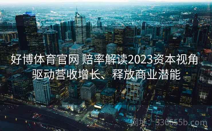 好博体育官网 赔率解读2023资本视角 驱动营收增长、释放商业潜能
