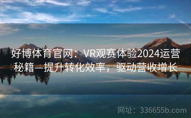 好博体育官网：VR观赛体验2024运营秘籍—提升转化效率，驱动营收增长