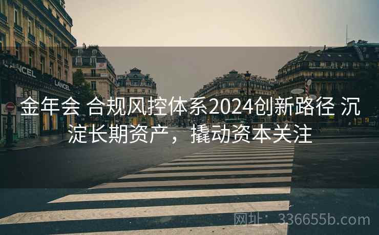 金年会 合规风控体系2024创新路径 沉淀长期资产,撬动资本关注
