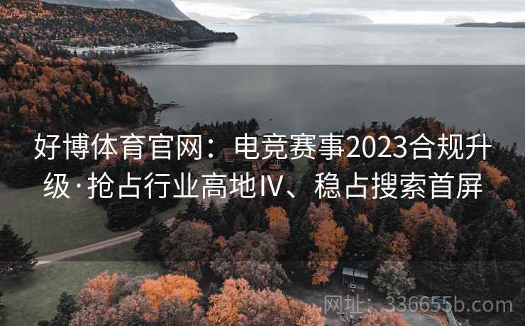 好博体育官网：电竞赛事2023合规升级·抢占行业高地Ⅳ、稳占搜索首屏
