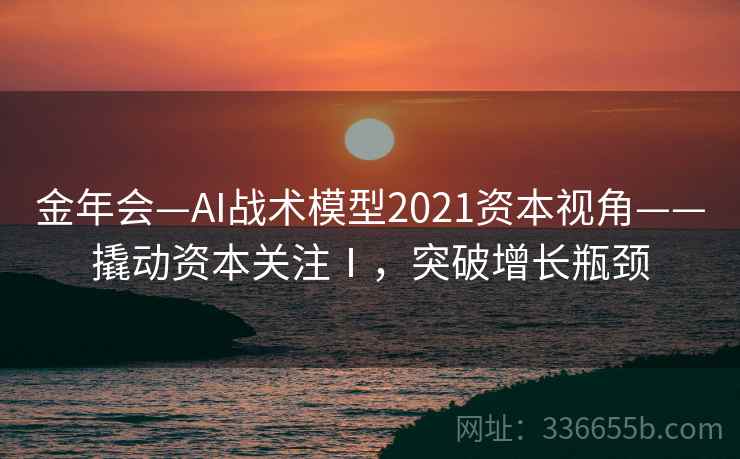 金年会—AI战术模型2021资本视角——撬动资本关注Ⅰ，突破增长瓶颈