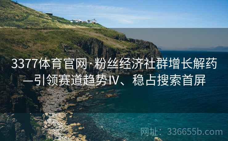 3377体育官网·粉丝经济社群增长解药—引领赛道趋势Ⅳ、稳占搜索首屏